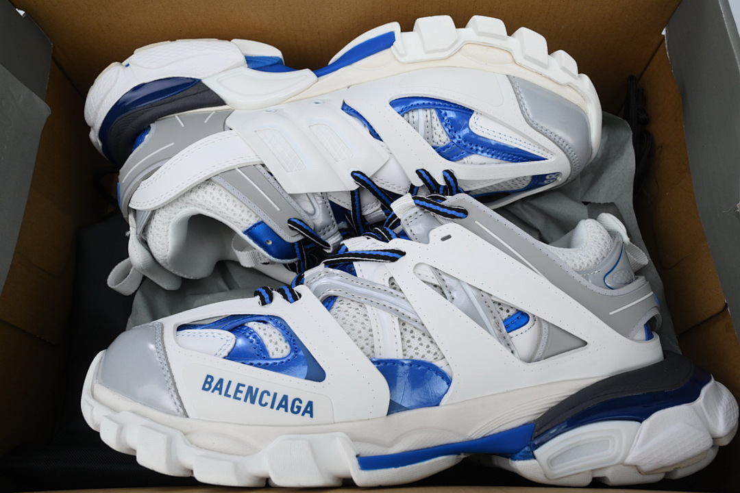 Balenciaga Track Sneaker White Grey Blue