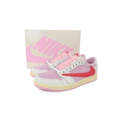 FC God Batch Travis Scott x Air Jordan 1 Retro Low OG 'Sail Tropical Pink' IQ7604-101  02
