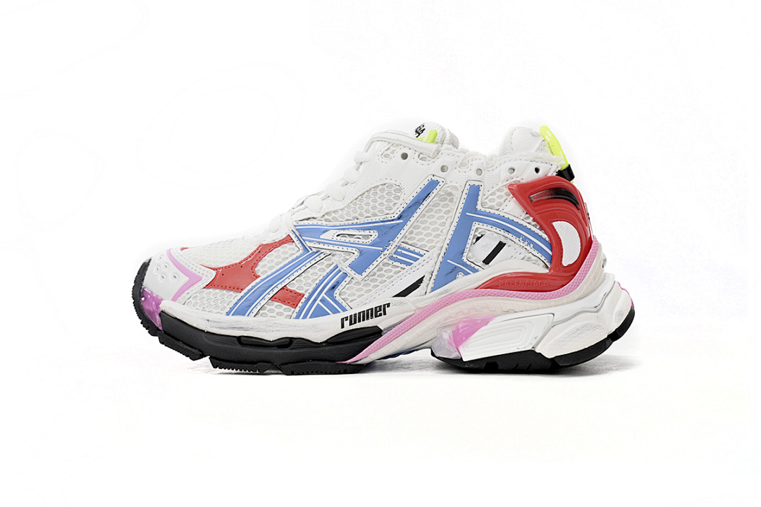 FC God Batch Balenciaga Runner White Blue Red 677402 W3RB6 9645