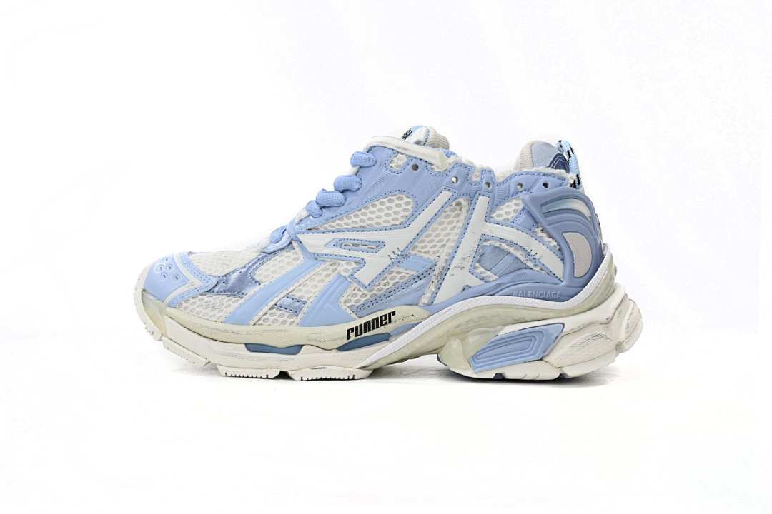 FC God Batch Balenciaga Runner White Light Blue  677402 W3RB2 9744