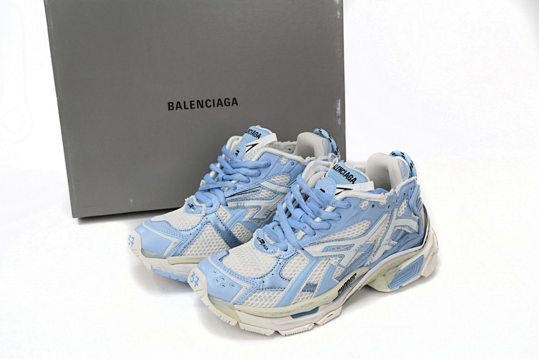 FC God Batch Balenciaga Runner White Light Blue  677402 W3RB2 9744