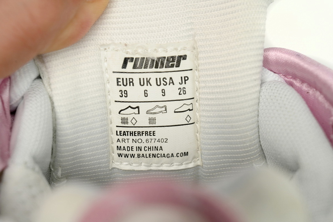 FC God Batch Balenciaga Runner White Pink