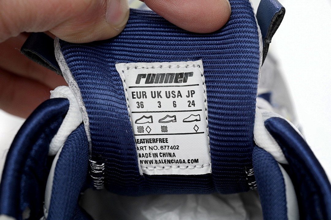 FC God Batch  Balenciaga Runner Bai Huang Lan 677402 W3RB5 9174