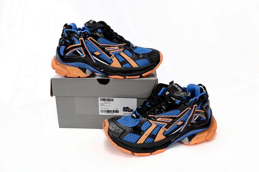 FC God Batch Balenciaga Runner Blue Yellow Black 677402 W3RB2 1120