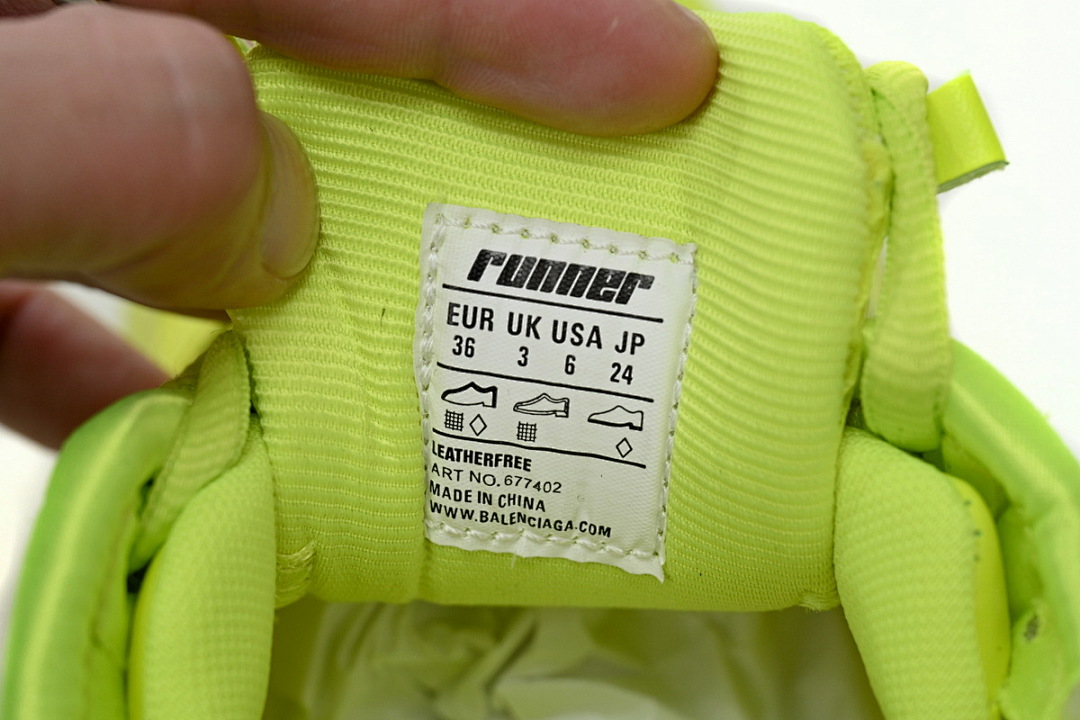 FC God Batch Balenciaga Runner Fluorescent Green 677402 W3RB4 7510