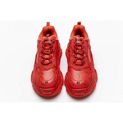 Balenciaga Triple S Letter Bright Red 524039 W2FA1 7632  02