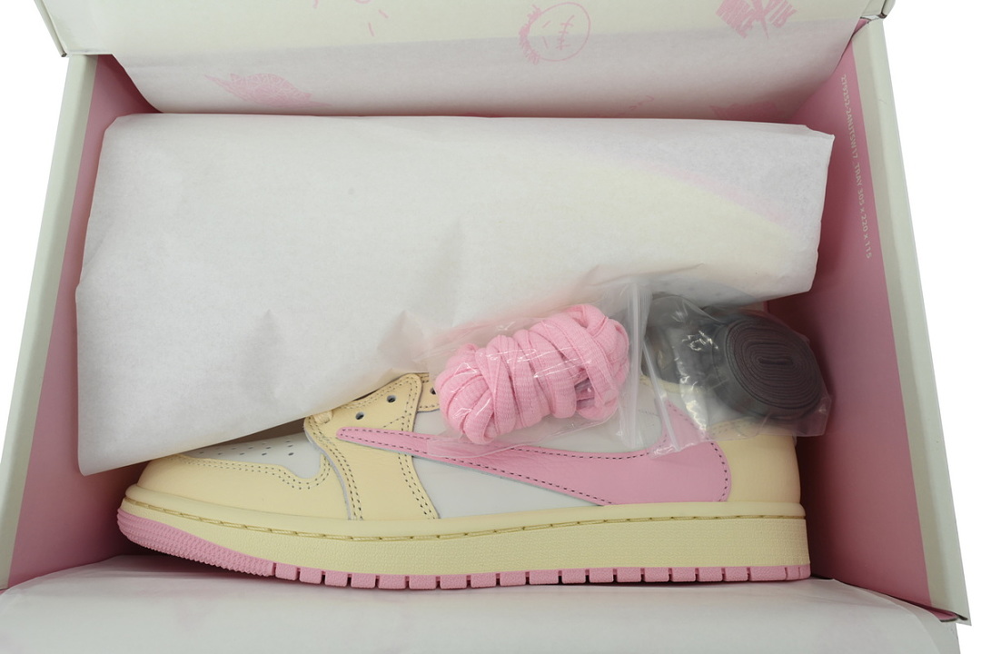 FC God Batch Travis Scott x Air Jordan 1 Retro Low OG 'Muslin Pink' IQ7604-100