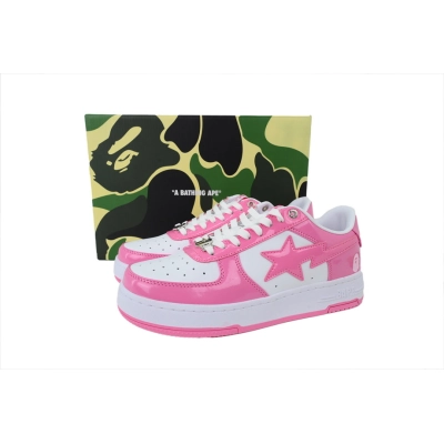  A Bathing Ape Peach Red/ White OXZ-SHMX30-491P  02