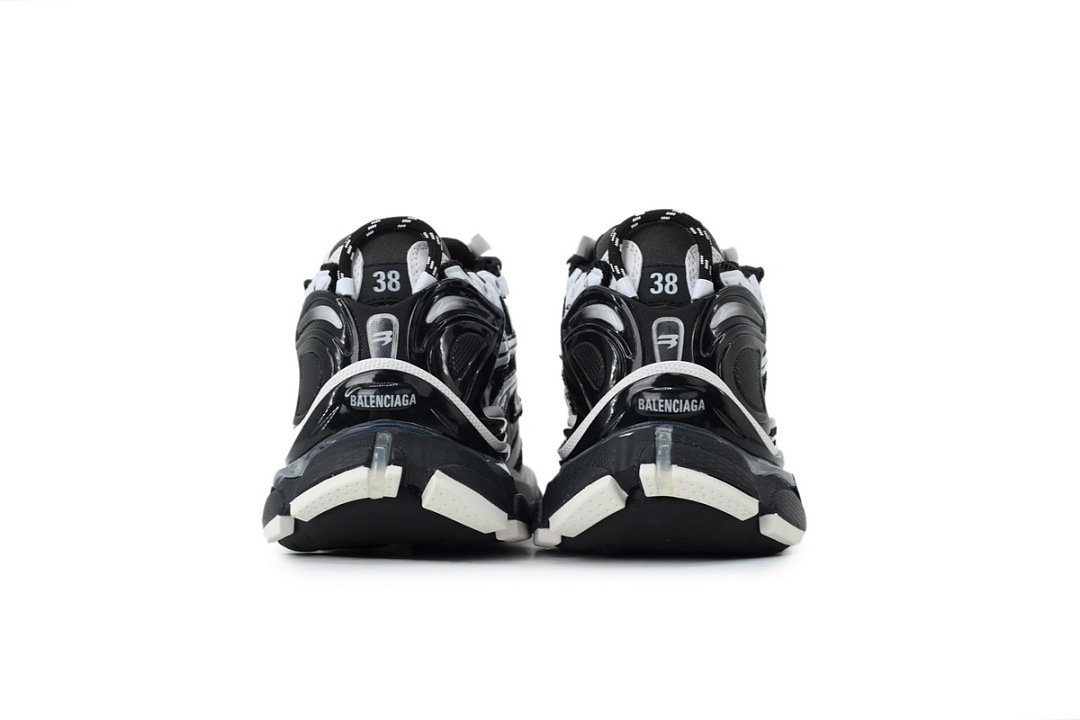 FC God Batch Balenciaga Runner Black White  677403 W3RB2 9010 (LED)