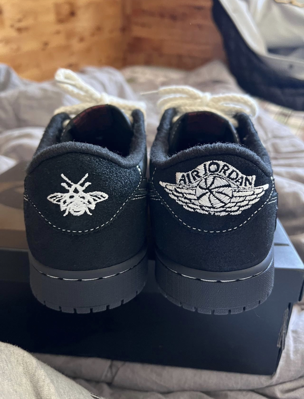 FC God Batch Air Jordan 1 Retro Low OG SP Travis Scott Black Phantom DM7866-001 review h***o