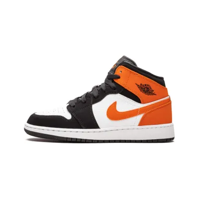  Air Jordan 1 Mid Shattered Backboard (GS) 554725-058  01