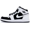 Bstsneaker- Air Jordan 1 Mid White Black (GS) 554725-113