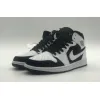 Bstsneaker- Air Jordan 1 Mid White Black (GS) 554725-113
