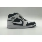  Air Jordan 1 Mid White Black (GS) 554725-113