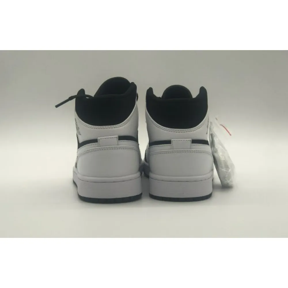 Bstsneaker- Air Jordan 1 Mid White Black (GS) 554725-113