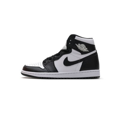   Air ordan 1 Retro Black White (2014) 555088-010  