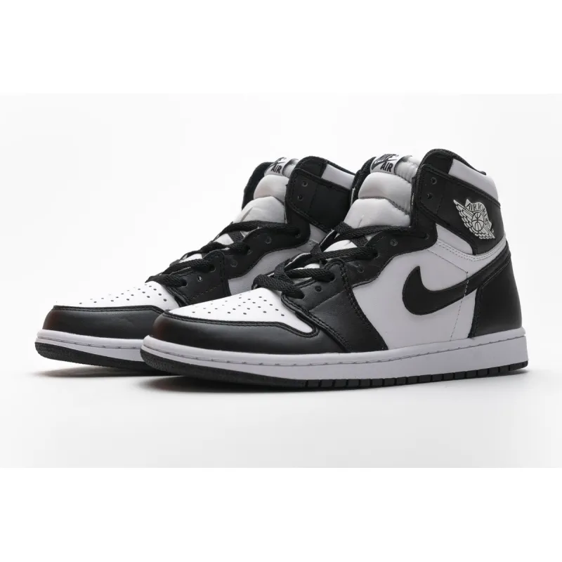   Air ordan 1 Retro Black White (2014) 555088-010 