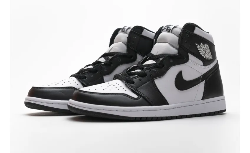 Bstsneaker-  Air ordan 1 Retro Black White (2014) 555088-010 