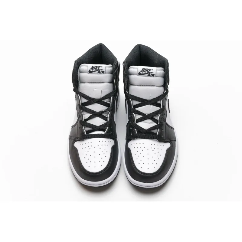   Air ordan 1 Retro Black White (2014) 555088-010 
