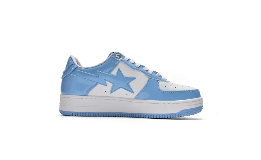 Bstsneaker-{Special Sale} Bapesta A Bathing Ape Bape Sta Low White Blue 1M70-191-001
