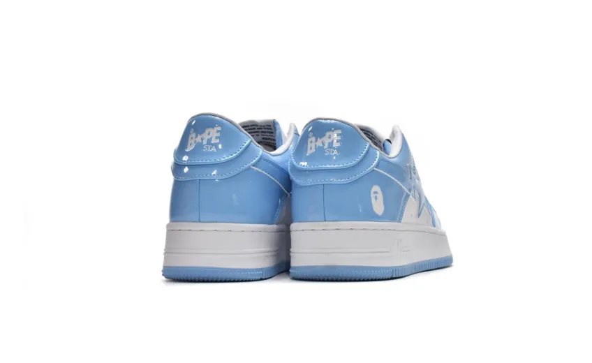 Bstsneaker-{Special Sale} Bapesta A Bathing Ape Bape Sta Low White Blue 1M70-191-001