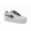 Bstsneaker-{Special Sale} Bapesta A Bathing Ape Bape Sta Low White Green Camouflage 1H20-191-045