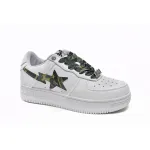 Bstsneaker-{Special Sale} Bapesta A Bathing Ape Bape Sta Low White Green Camouflage 1H20-191-045