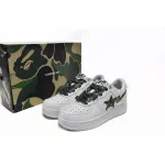 Bstsneaker-{Special Sale} Bapesta A Bathing Ape Bape Sta Low White Green Camouflage 1H20-191-045