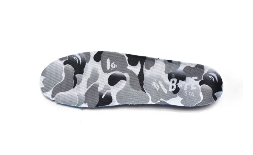 Bstsneaker-{Special Sale} Bapesta A Bathing Ape Bape Sta Low White Grey Mirror Surface