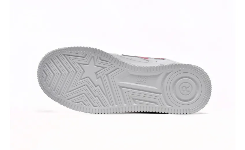 Bstsneaker-{Special Sale} Bapesta A Bathing Ape Bape Sta Low White Red Camouflage 1H20-191-045