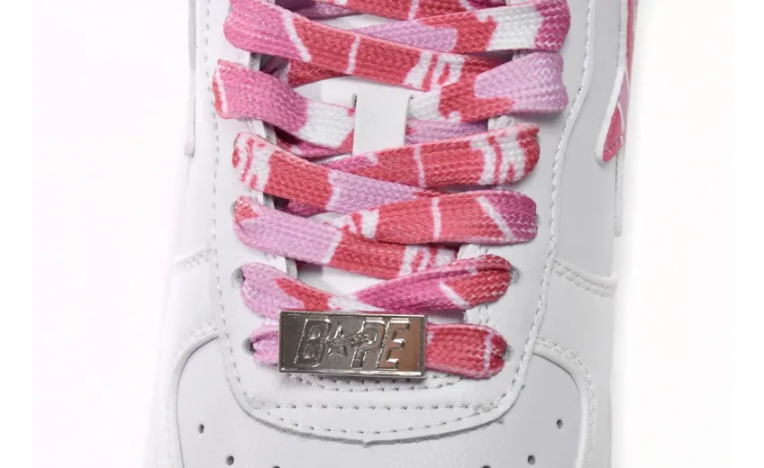 Bstsneaker-{Special Sale} Bapesta A Bathing Ape Bape Sta Low White Red Camouflage 1H20-191-045