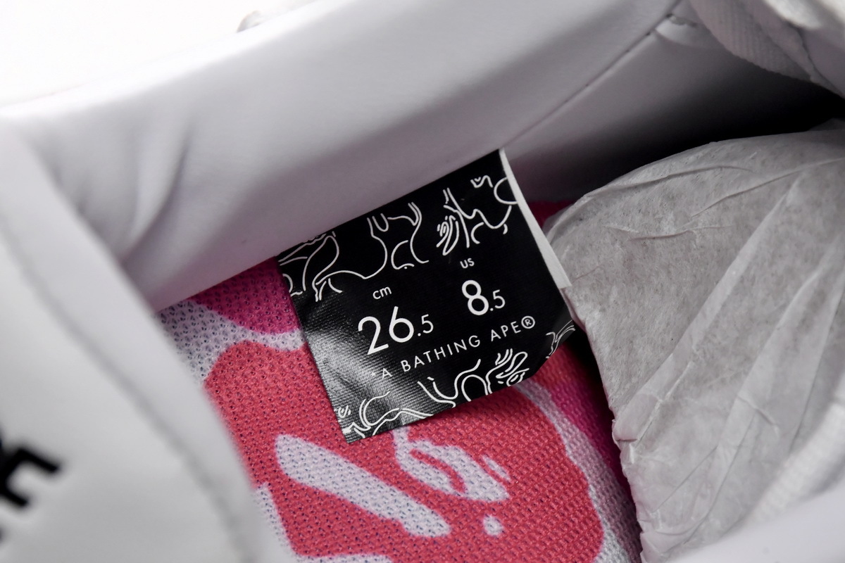 Bstsneaker-{Special Sale} Bapesta A Bathing Ape Bape Sta Low White Red Camouflage 1H20-191-045