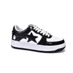 Bstsneaker-{Special Sale} Bapesta Bathing Ape Bape Sta Low Black White 1H70-191-001