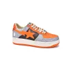 Bstsneaker-{Special Sale} Bapesta Bathing Ape Bape Sta Low Grey Orange 1H70-291-002