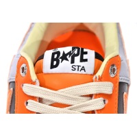 {Special Sale} Bapesta Bathing Ape Bape Sta Low Grey Orange 1H70-291-002