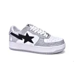 Bstsneaker-{Special Sale} Bapesta Bathing Ape Bape Sta Low White Grey 1H70-191-002