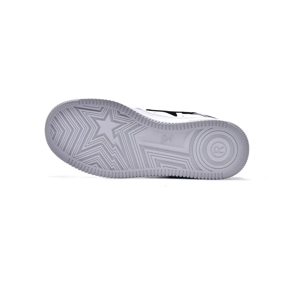 Bstsneaker-{Special Sale} Bapesta Bathing Ape Bape Sta Low White Grey 1H70-191-002