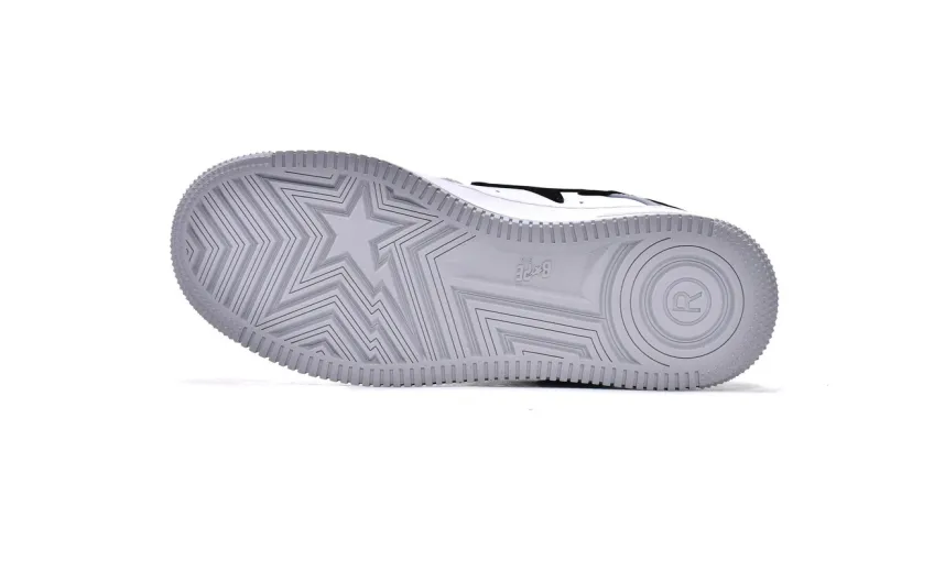 Bstsneaker-{Special Sale} Bapesta Bathing Ape Bape Sta Low White Grey 1H70-191-002