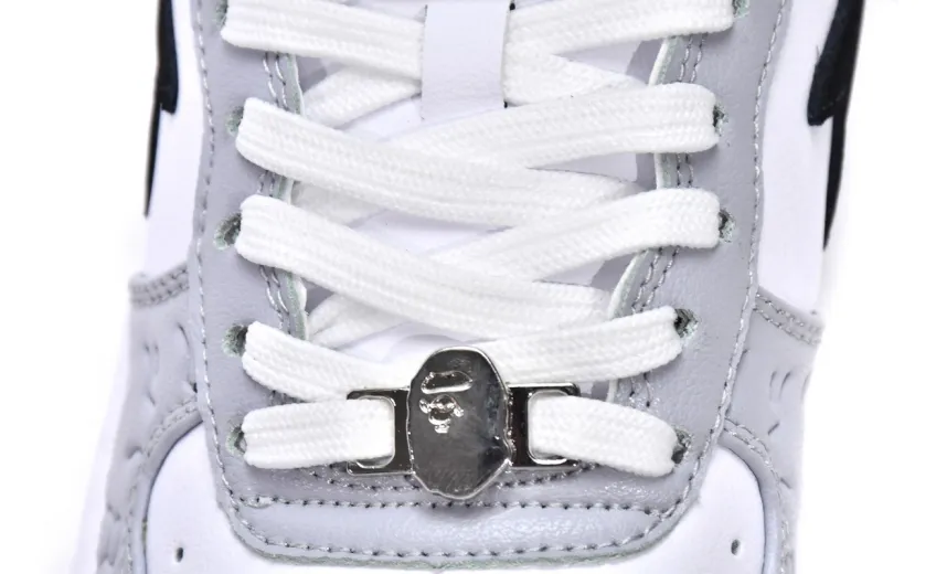 Bstsneaker-{Special Sale} Bapesta Bathing Ape Bape Sta Low White Grey 1H70-191-002