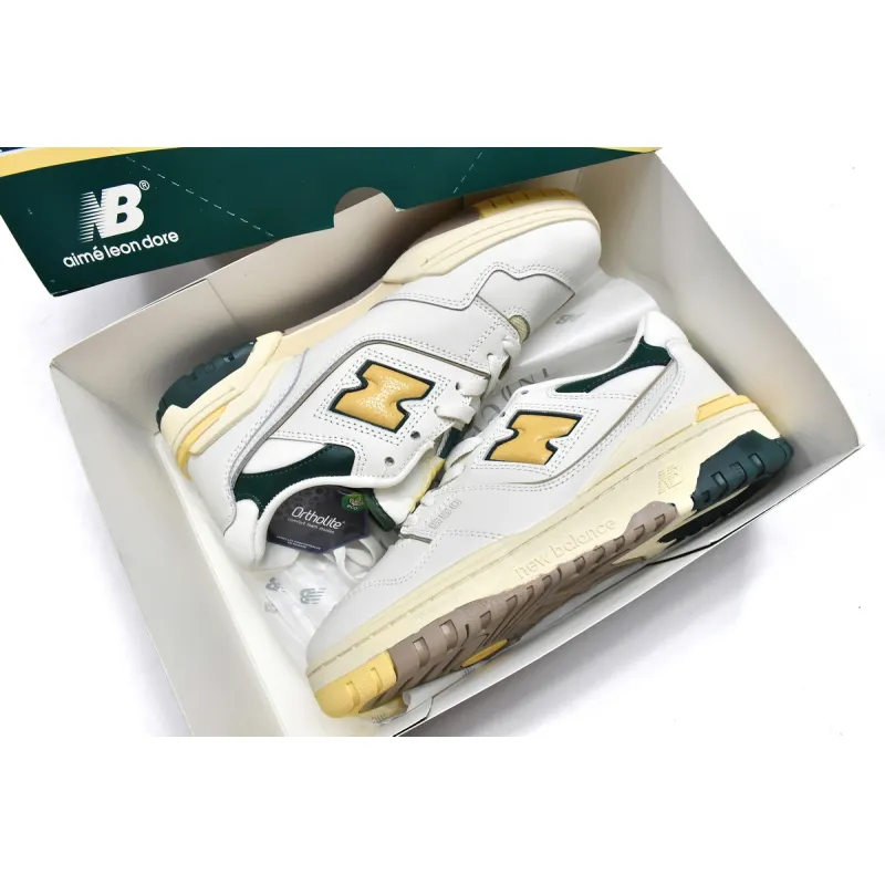  Aimé Leon Dore x New Balance 550 Green Yellow  BB550A2