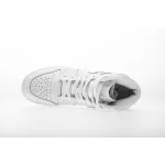 Bstsneaker-Air Jordan 1 Retro Mid White 554725-109 (2021) (Budget Batch)