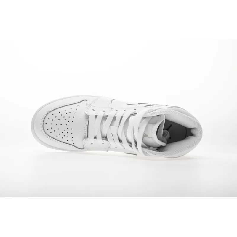 Bstsneaker-Air Jordan 1 Retro Mid White 554725-109 (2021) (Budget Batch)