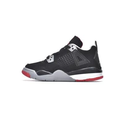 Air Jordan 4 Retro PS Bred BQ7660-060 (Kids Shoes)  01