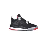 Air Jordan 4 Retro PS Bred BQ7660-060 (Kids Shoes) 