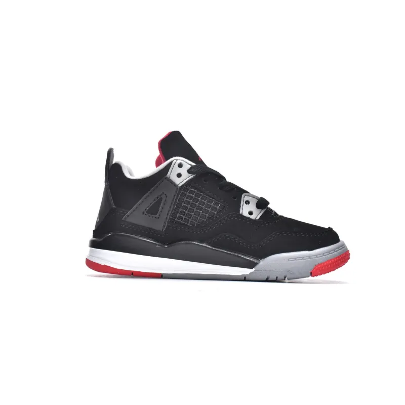 Air Jordan 4 Retro PS Bred BQ7660-060 (Kids Shoes) 