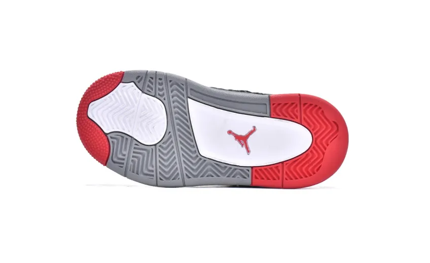 Bstsneaker-Air Jordan 4 Retro PS Bred BQ7660-060 (Kids Shoes) 