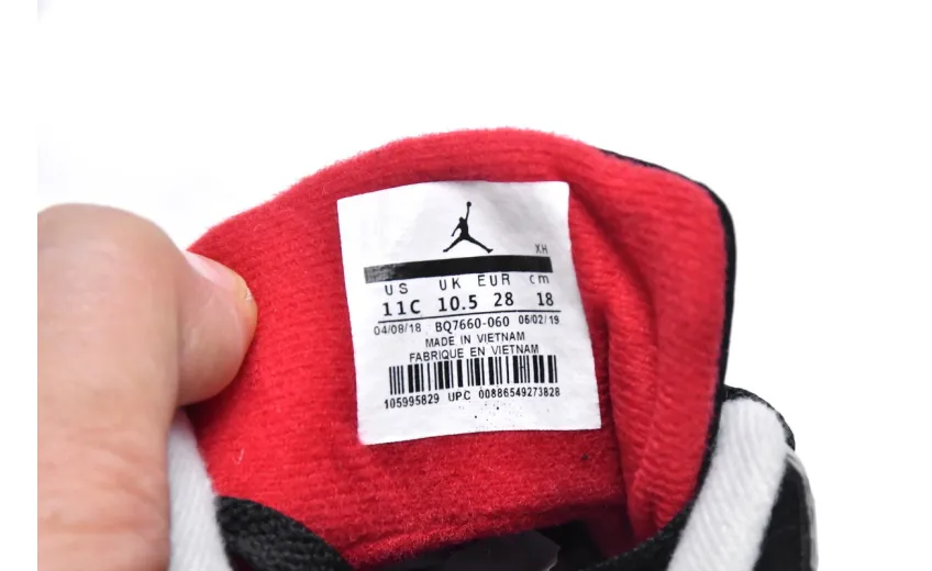 Bstsneaker-Air Jordan 4 Retro PS Bred BQ7660-060 (Kids Shoes) 