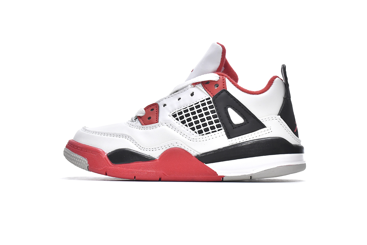 Air Jordan 4 Retro PS Fire Red BQ7669-160(Kids Shoes)