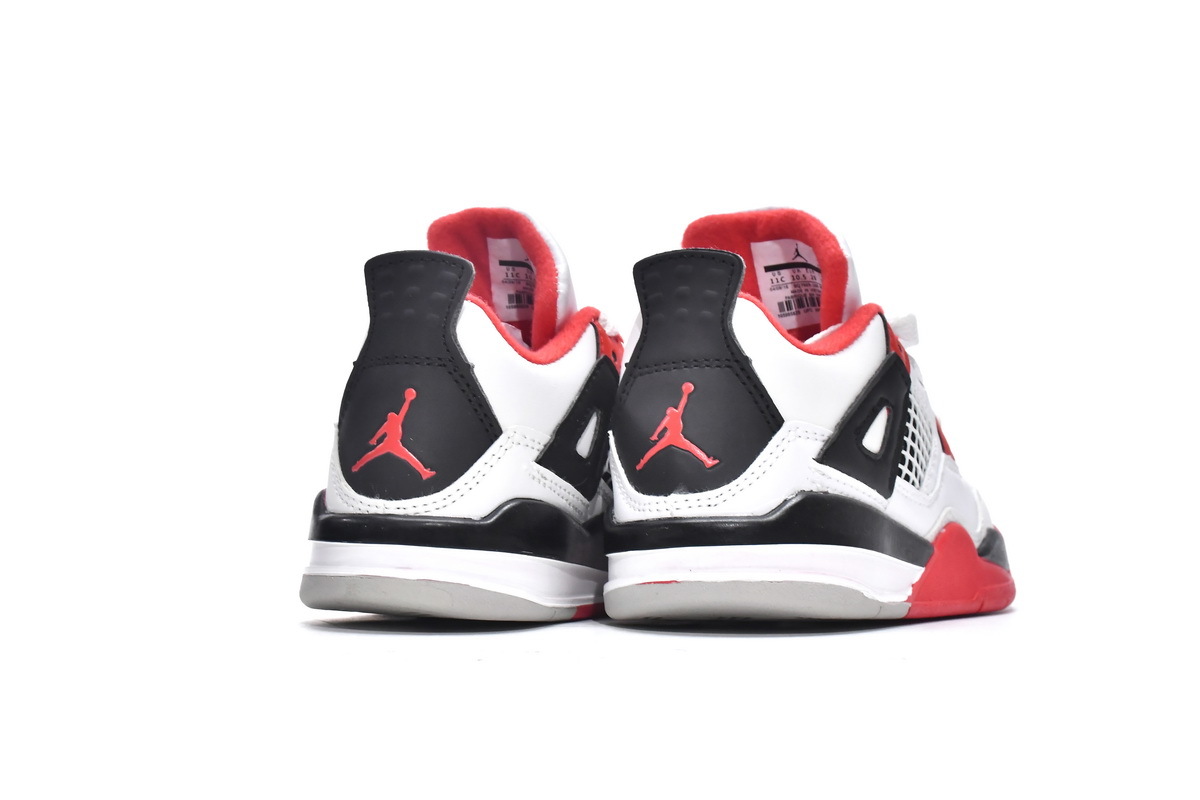 Air Jordan 4 Retro PS Fire Red BQ7669-160(Kids Shoes)