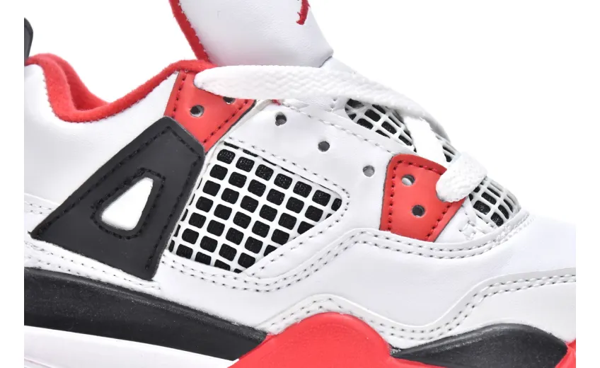 Bstsneaker-Air Jordan 4 Retro PS Fire Red BQ7669-160(Kids Shoes)
